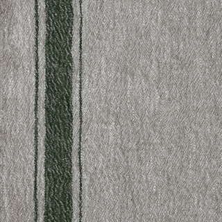 Green Stripe Vintage Linen Fabric 310 g/m2 - Linen Tales 2