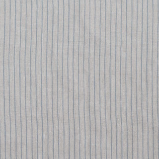 Grey Blue Wide Pinstripe Rustic Fabric 280g/sq.m - Linen Tales B2B 1
