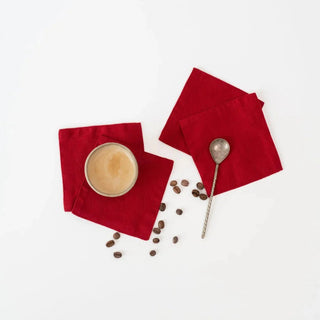 Lava Falls Linen Coasters Set of 4 - Linen Tales B2B 