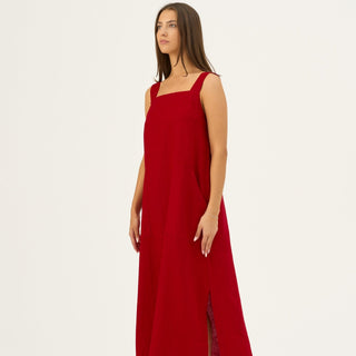 Lava Falls Linen Fugue Dress - Linen Tales B2B 