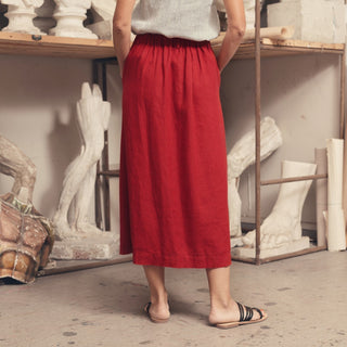 Lava Falls Linen Gardenia Skirt - Linen Tales B2B 3