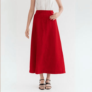 Lava Falls Linen Gardenia Skirt - Linen Tales B2B 