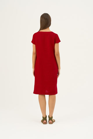 Lava Falls Linen Goldenrod Dress - Linen Tales B2B 3