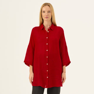 Lava Falls Linen Oregano Shirt - Linen Tales B2B 