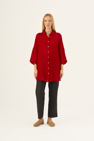 Lava Falls Linen Oregano Shirt - Linen Tales B2B 