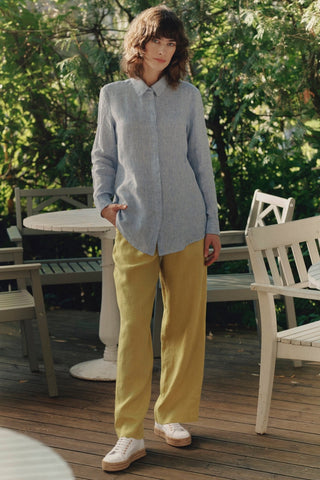 Lemon Curry Linen Willow Pants - Linen Tales 
