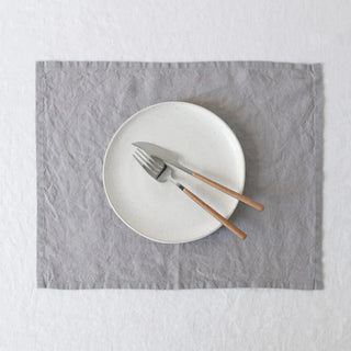 Light Grey Lightweight Linen Placemat - Linen Tales B2B 