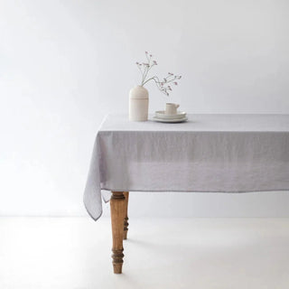 Light Grey Lightweight Linen Tablecloth - Linen Tales B2B 
