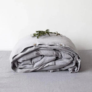 Light Grey Linen Duvet Cover - Linen Tales B2B 