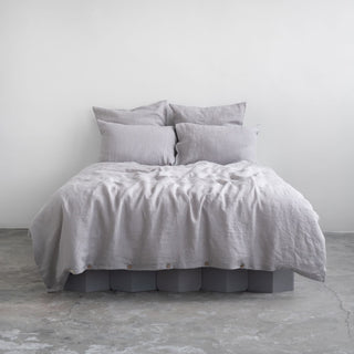Light Grey Linen Duvet Cover Set - Linen Tales B2B 