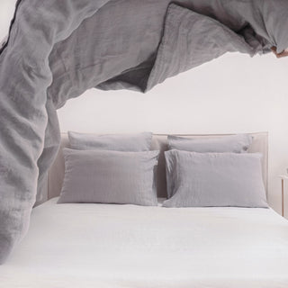 Light Grey Linen Duvet Cover Set - Linen Tales B2B 4