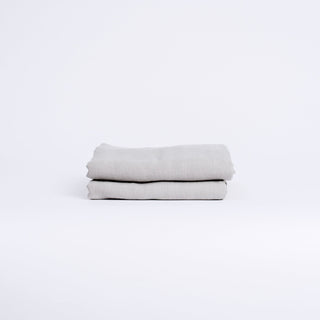 Light Grey Linen Flat Sheet - Linen Tales B2B 