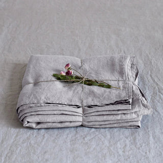Light Grey Linen Flat Sheet - Linen Tales B2B 