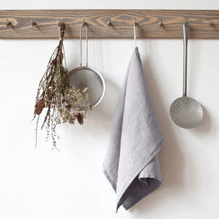 Light Grey Linen Kitchen Towel - Linen Tales B2B 