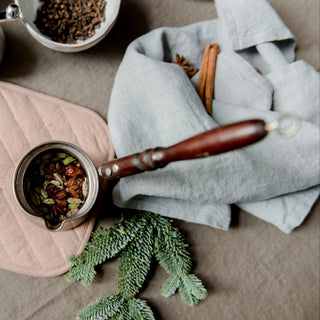 Light Grey Linen Kitchen Towel - Linen Tales B2B 3