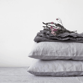 Light Grey Linen Pillowcase - Linen Tales B2B 