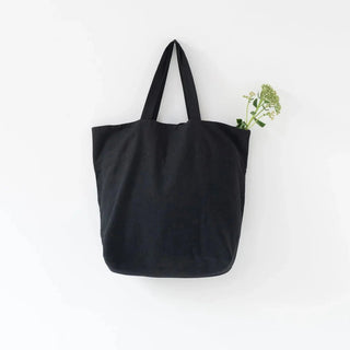 LIMITED EDITION Black Linen Big Bag - Linen Tales B2B 