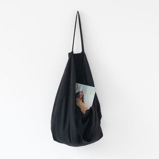LIMITED EDITION Black Linen Big Bag - Linen Tales B2B 