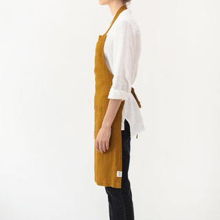 LIMITED EDITION Bronze Linen Daily Apron - Linen Tales B2B 