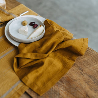 LIMITED EDITION Bronze Linen Napkins Set of 2 - Linen Tales B2B 3
