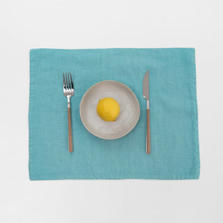 LIMITED EDITION Coastal Blue Linen Placemat - Linen Tales B2B 