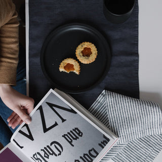 LIMITED EDITION Dark Grey Linen Placemat - Linen Tales B2B 