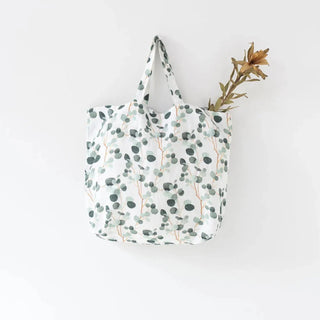 LIMITED EDITION Eucalyptus Linen Big Bag - Linen Tales B2B 
