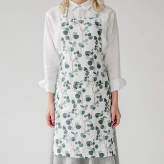 LIMITED EDITION Eucalyptus Linen Daily Apron - Linen Tales B2B 