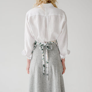LIMITED EDITION Eucalyptus Linen Daily Apron - Linen Tales B2B 