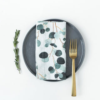 LIMITED EDITION Eucalyptus Linen Napkins Set of 2 - Linen Tales B2B 