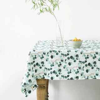 LIMITED EDITION Eucalyptus Linen Tablecloth - Linen Tales B2B 