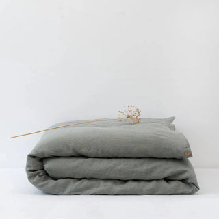 LIMITED EDITION Khaki Linen Duvet Cover - Linen Tales B2B 1