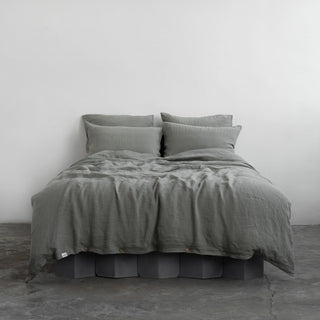 LIMITED EDITION Khaki Linen Duvet Cover Set - Linen Tales B2B 