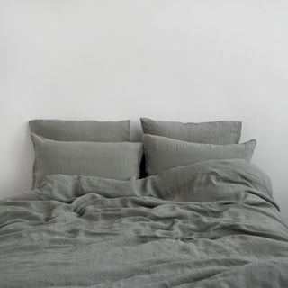 LIMITED EDITION Khaki Linen Duvet Cover Set - Linen Tales B2B 