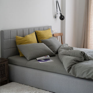 LIMITED EDITION Khaki Linen Flat Sheet - Linen Tales B2B 2