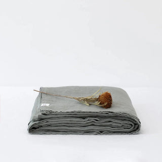 LIMITED EDITION Khaki Linen Flat Sheet - Linen Tales B2B 1