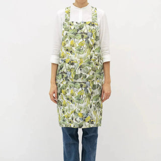 LIMITED EDITION Lotus Linen Crossback Apron - Linen Tales B2B 