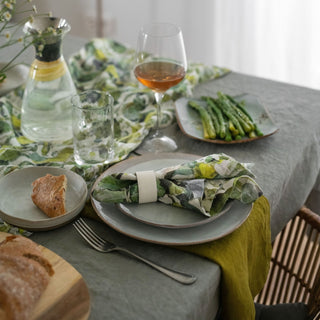 LIMITED EDITION Lotus Linen Napkins Set of 2 - Linen Tales B2B 4