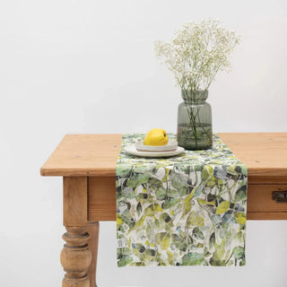 LIMITED EDITION Lotus Linen Table Runner - Linen Tales B2B 