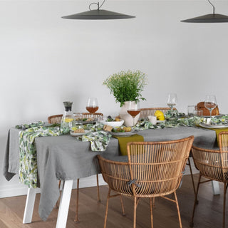 LIMITED EDITION Lotus Linen Table Runner - Linen Tales B2B 
