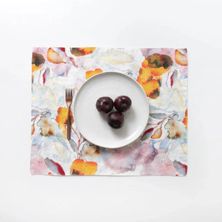 LIMITED EDITION Orange Flow Linen Placemat - Linen Tales B2B 