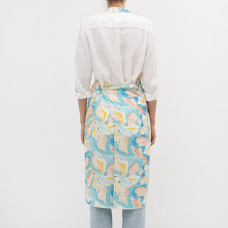 LIMITED EDITION Pastel Iris Linen Chef Apron - Linen Tales B2B 3
