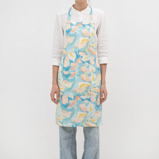 LIMITED EDITION Pastel Iris Linen Daily Apron - Linen Tales B2B 