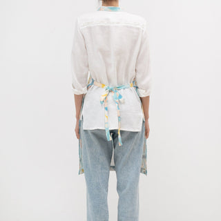 LIMITED EDITION Pastel Iris Linen Daily Apron - Linen Tales B2B 3
