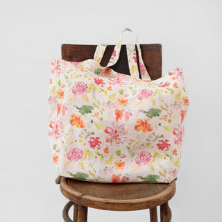 LIMITED EDITION Wildflower Flow Linen Big Bag - Linen Tales B2B 3