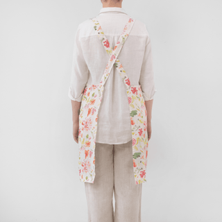 LIMITED EDITION Wildflower Flow Linen Crossback Apron - Linen Tales B2B 3