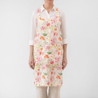 LIMITED EDITION Wildflower Flow Linen Pinafore Apron - Linen Tales B2B 