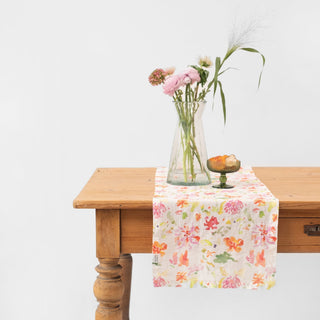 LIMITED EDITION Wildflower Flow Linen Table Runner - Linen Tales B2B 