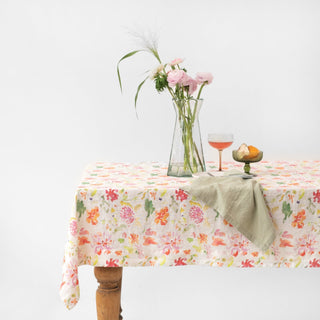 LIMITED EDITION Wildflower Flow Linen Tablecloth - Linen Tales B2B 
