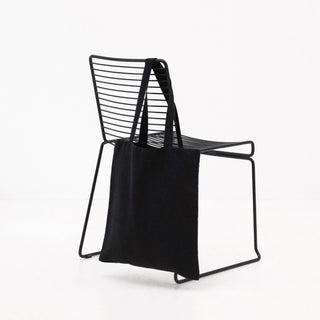 Linen Tales Black Linen Tote Bag - Linen Tales B2B 